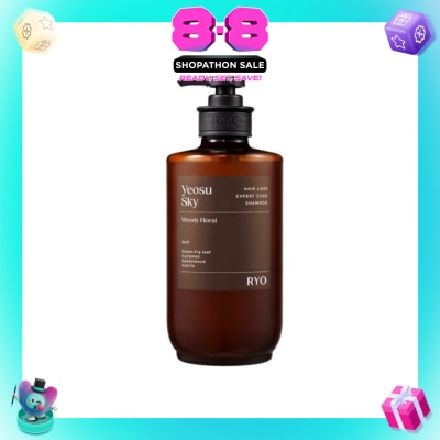 RYO - Hair Loss Expert Care Perfume Shampoo Yeosu Sky (Moisturizes & Nourishes Scalp, Hydrates Hair, Protect Hair Against Heat) 585ml