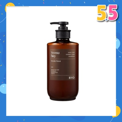 RYO Hair Loss Expert Care Perfume Shampoo Yeosu Sky (Moisturizes & Nourishes Scalp, Hydrates Hair, Protect Hair Against Heat) 585ml