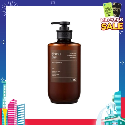 RYO Hair Loss Expert Care Perfume Shampoo Yeosu Sky (Moisturizes & Nourishes Scalp, Hydrates Hair, Protect Hair Against Heat) 585ml