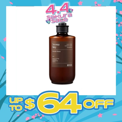 RYO - Hair Loss Expert Care Perfume Shampoo Yeosu Sky (Moisturizes & Nourishes Scalp, Hydrates Hair, Protect Hair Against Heat) 585ml