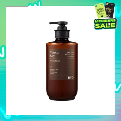 RYO Hair Loss Expert Care Perfume Shampoo Yeosu Sky (Moisturizes & Nourishes Scalp, Hydrates Hair, Protect Hair Against Heat) 585ml