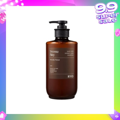 RYO Hair Loss Expert Care Perfume Shampoo Yeosu Sky (Moisturizes & Nourishes Scalp, Hydrates Hair, Protect Hair Against Heat) 585ml