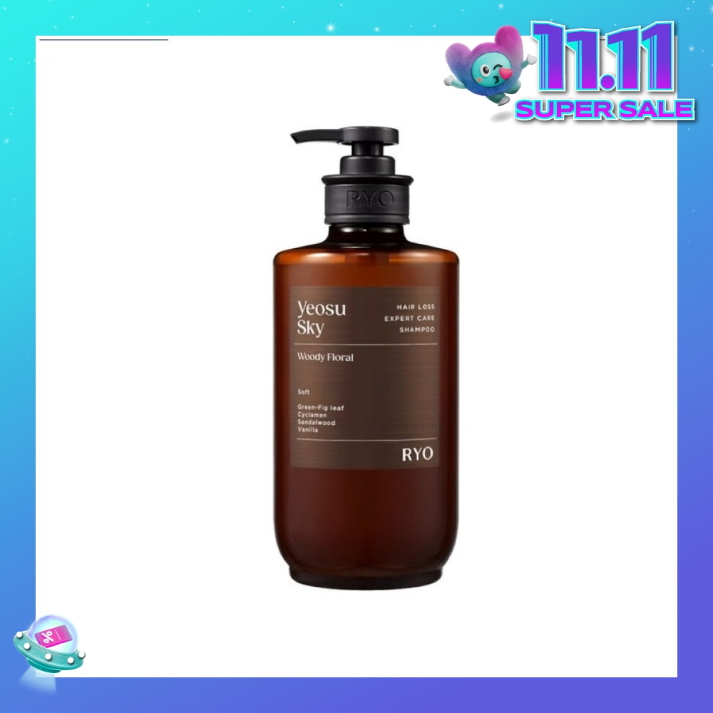 Hair Loss Expert Care Perfume Shampoo Yeosu Sky (Moisturizes & Nourishes Scalp, Hydrates Hair, Protect Hair Against Heat) 585ml