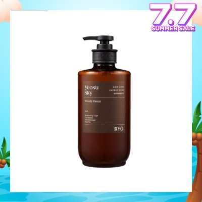 RYO Hair Loss Expert Care Perfume Shampoo Yeosu Sky (Moisturizes & Nourishes Scalp, Hydrates Hair, Protect Hair Against Heat) 585ml