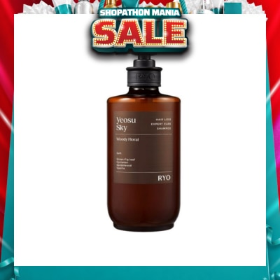 RYO - Hair Loss Expert Care Perfume Shampoo Yeosu Sky (Moisturizes & Nourishes Scalp, Hydrates Hair, Protect Hair Against Heat) 585ml
