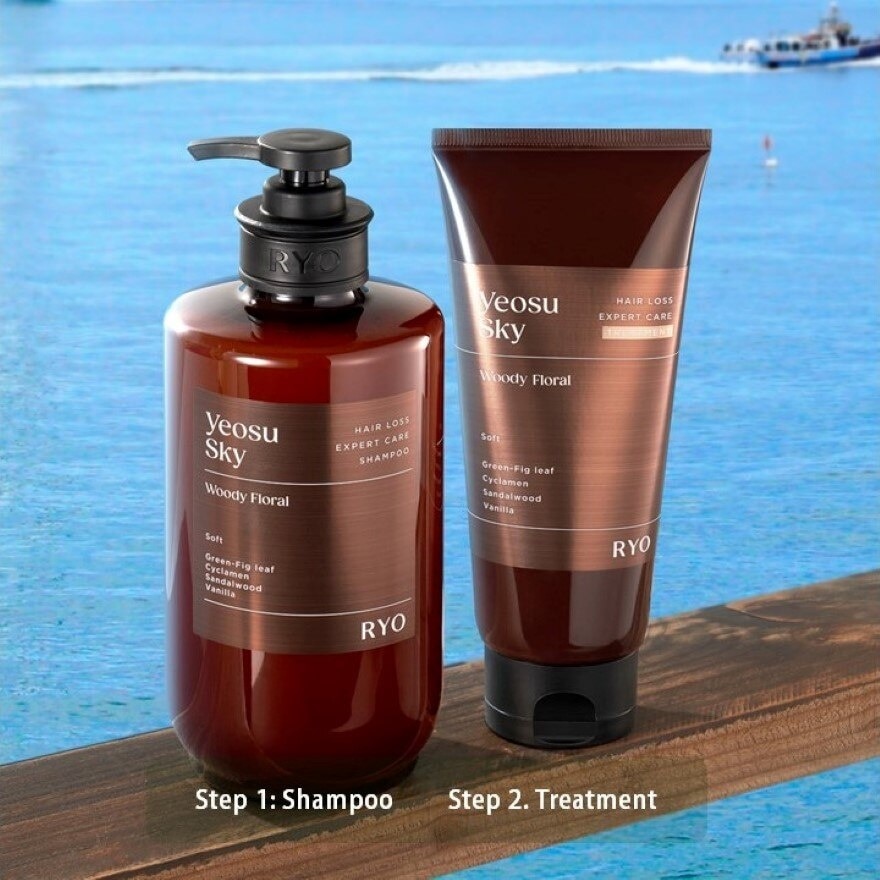 Hair Loss Expert Care Perfume Shampoo Yeosu Sky (Moisturizes & Nourishes Scalp, Hydrates Hair, Protect Hair Against Heat) 585ml