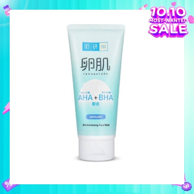 HADA LABO AHA BHA Exfoliating Wash (Gentle Exfoliation With AHA & BHA To Remove Dead Skin Cells Suitable For  Rough, Dull Skin)  130g
