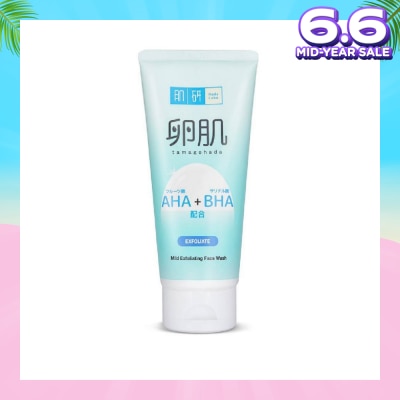 HADA LABO AHA BHA Exfoliating Wash (Gentle Exfoliation With AHA & BHA To Remove Dead Skin Cells Suitable For  Rough, Dull Skin)  130g