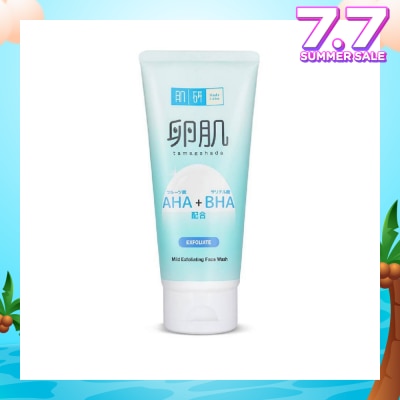 HADA LABO AHA BHA Exfoliating Wash (Gentle Exfoliation With AHA & BHA To Remove Dead Skin Cells Suitable For  Rough, Dull Skin)  130g