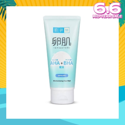 HADA LABO AHA BHA Exfoliating Wash (Gentle Exfoliation With AHA & BHA To Remove Dead Skin Cells Suitable For  Rough, Dull Skin)  130g