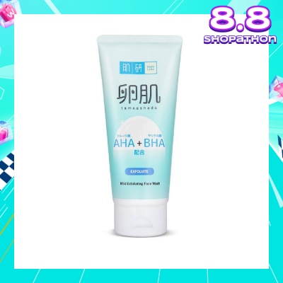 HADA LABO AHA BHA Exfoliating Wash (Gentle Exfoliation With AHA & BHA To Remove Dead Skin Cells Suitable For  Rough, Dull Skin)  130g