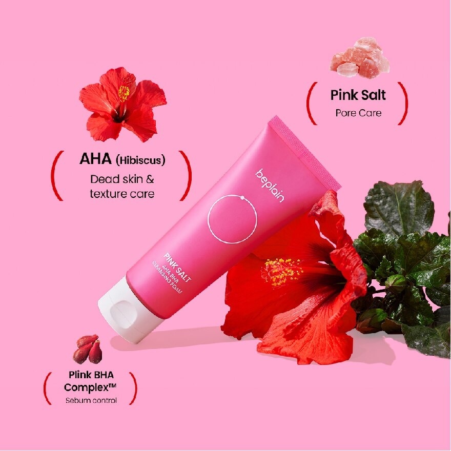 Pink Salt Aha Bha Cleansing Foam (Remove Excess Sebum And Oil) 120ml