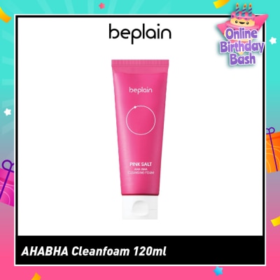 BEPLAIN Pink Salt Aha Bha Cleansing Foam 120ml (Expiry: Feb`2026)
