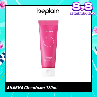 BEPLAIN Pink Salt Aha Bha Cleansing Foam 120ml (Expiry: Feb`2026)