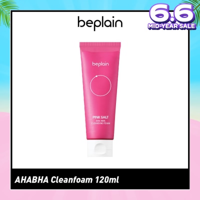 BEPLAIN Pink Salt Aha Bha Cleansing Foam 120ml (Expiry: Feb`2026)