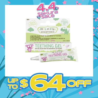 JACK N JILL - Natural Teething Gel (Relieves The Symptoms Of Simple Restlessness, Irritability And Sore Gums Due To The Emergence Of Teeth) 15g