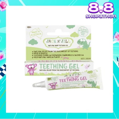 JACK N JILL Natural Teething Gel (Relieves The Symptoms Of Simple Restlessness, Irritability And Sore Gums Due To The Emergence Of Teeth) 15g