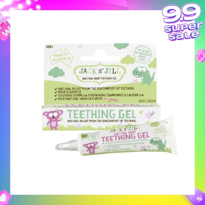JACK N JILL Natural Teething Gel (Relieves The Symptoms Of Simple Restlessness, Irritability And Sore Gums Due To The Emergence Of Teeth) 15g