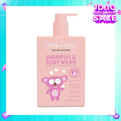 JACK N JILL Shampoo And Body Wash (Top To Toe Cleanse, Simplify Bath Time As Well As Providing The Essential Nourishment And Benefits Of Two Separate Products) 300ml (Expiry: Jun`2026)