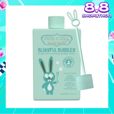 JACK N JILL Bubble Bath (Dermatologically Tested And Crafted To Be Mild And Safe, Tranquil And Soothing Aromatherapy Blend Of Lavender, Chamomile, White Cypress And Clary Sage) 300ml