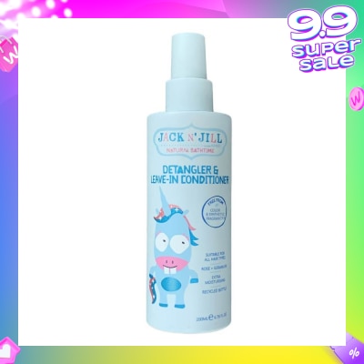 JACK N JILL Detangler & Leave-In Conditioner 200ml (Expiry: May`2026)