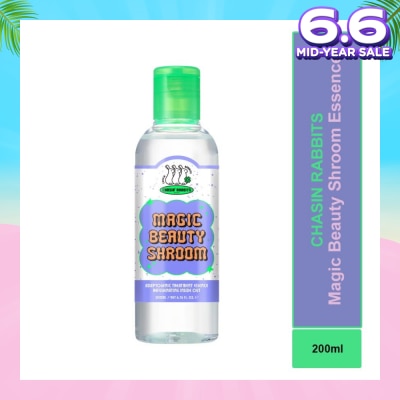 CHASIN RABBITS Magic Beauty Shroom (Essence), With 100% Tremella Mushroom Extract Vegan Essence Which Rejuvenates The Skin And Boost Its Natural Glow 200ml