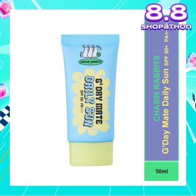 CHASIN RABBITS G`Day Mate Daily Sun Cream SPF 50+ PA++++ 50ml (Expiry: Feb`2026)
