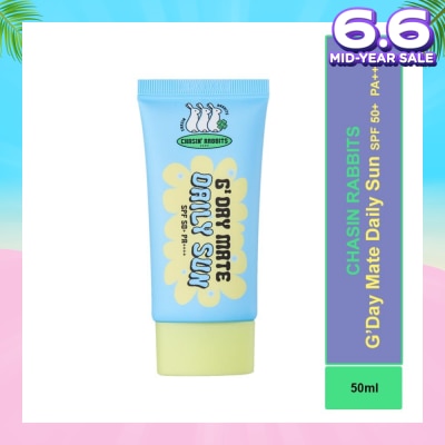 CHASIN RABBITS G`Day Mate Daily Sun Cream SPF 50+ PA++++ 50ml (Expiry: Feb`2026)