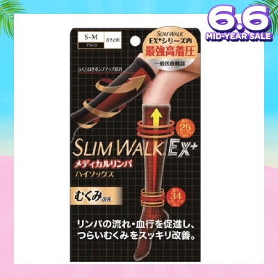 SLIM WALK PH651 Compression Medical Lymphatic Socks For Day, Helps Promote Blood Circulation (1 Pair)