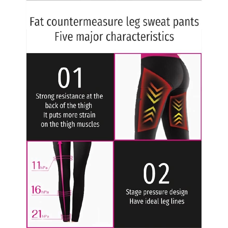 PH750 Beauacty Compression Shape Leggings For Sports, Intense Lifting Action On Your Entire Lower Body And Helps You Burn More Calories (1 Pair)