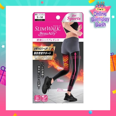 SLIM WALK PH750 Beauacty Compression Shape Leggings For Sports, Intense Lifting Action On Your Entire Lower Body And Helps You Burn More Calories (1 Pair)