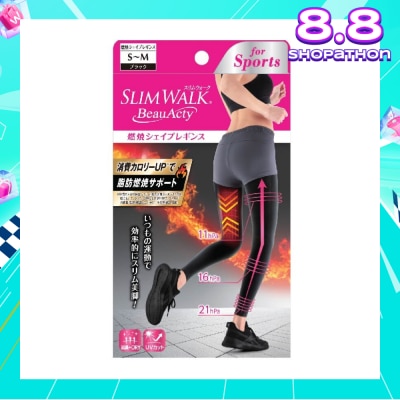SLIM WALK PH750 Beauacty Compression Shape Leggings For Sports, Intense Lifting Action On Your Entire Lower Body And Helps You Burn More Calories (1 Pair)