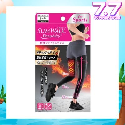 SLIM WALK PH750 Beauacty Compression Shape Leggings For Sports, Intense Lifting Action On Your Entire Lower Body And Helps You Burn More Calories (1 Pair)