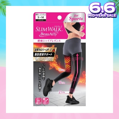 SLIM WALK PH750 Beauacty Compression Shape Leggings For Sports, Intense Lifting Action On Your Entire Lower Body And Helps You Burn More Calories (1 Pair)