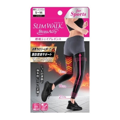 SLIM WALK PH750 Beauacty Compression Shape Leggings For Sports, Intense Lifting Action On Your Entire Lower Body And Helps You Burn More Calories (1 Pair)