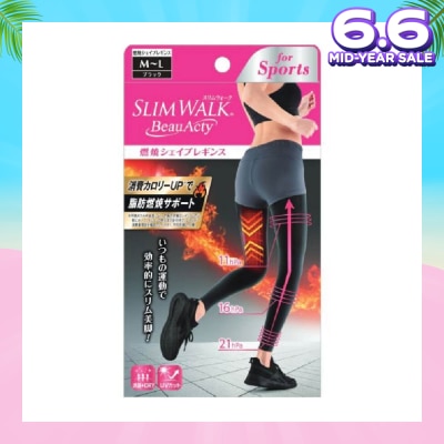 SLIM WALK PH751 Beauacty Compression Shape Leggings For Sports, Intense Lifting Action On Your Entire Lower Body And Helps You Burn More Calories (1 Pair)