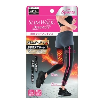 SLIM WALK PH751 Beauacty Compression Shape Leggings For Sports, Intense Lifting Action On Your Entire Lower Body And Helps You Burn More Calories (1 Pair)