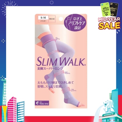 SLIM WALK PH799 Comp Open Toe, Compression Open Toe Socks For Night (Long) Lets You Wake Up To Beautiful And Refreshed Legs (1 Pair)