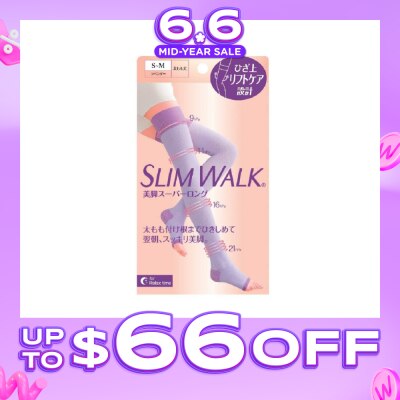 SLIM WALK - PH799 Comp Open Toe, Compression Open Toe Socks For Night (Long) Lets You Wake Up To Beautiful And Refreshed Legs (1 Pair)