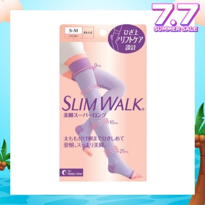 SLIM WALK PH799 Comp Open Toe, Compression Open Toe Socks For Night (Long) Lets You Wake Up To Beautiful And Refreshed Legs (1 Pair)