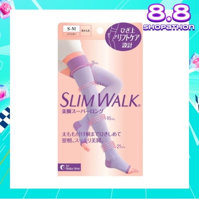 SLIM WALK PH799 Comp Open Toe, Compression Open Toe Socks For Night (Long) Lets You Wake Up To Beautiful And Refreshed Legs (1 Pair)