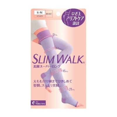 SLIM WALK - PH799 Comp Open Toe, Compression Open Toe Socks For Night (Long) Lets You Wake Up To Beautiful And Refreshed Legs (1 Pair)