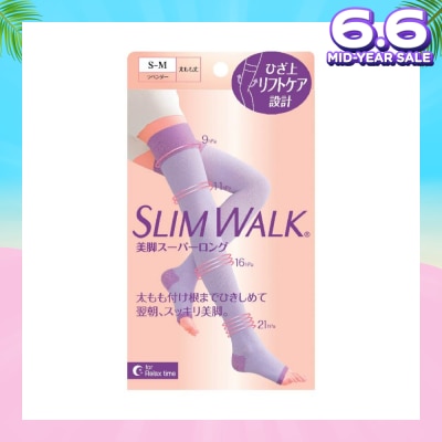 SLIM WALK PH799 Comp Open Toe, Compression Open Toe Socks For Night (Long) Lets You Wake Up To Beautiful And Refreshed Legs (1 Pair)