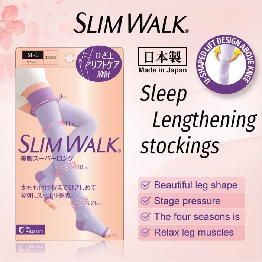 PH799 Comp Open Toe, Compression Open Toe Socks For Night (Long) Lets You Wake Up To Beautiful And Refreshed Legs (1 Pair)