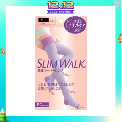 SLIM WALK PH800 Comp Open Toe, Compression Open Toe Socks For Night (Long) Lets You Wake Up To Beautiful And Refreshed Legs (1 Pair)