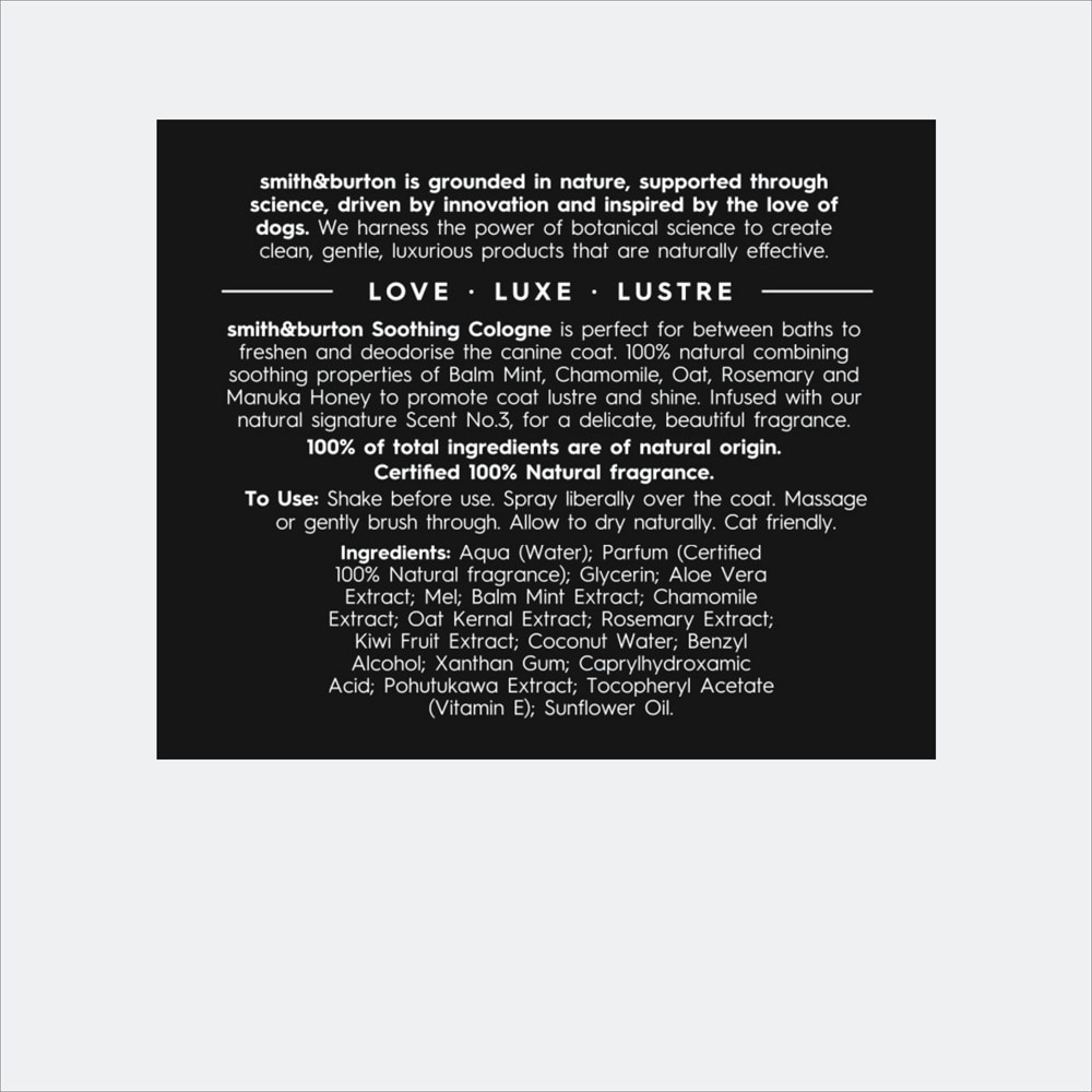 Canine Collection Soothing Cologne for Dog 125ml