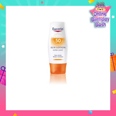 EUCERIN Sun Lotion for Body Extra Light SPF50 (Non-Sticky + Water Resistant) 150ml