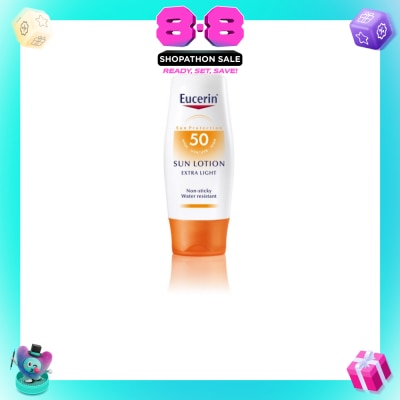 EUCERIN - Sun Lotion for Body Extra Light SPF50 (Non-Sticky + Water Resistant) 150ml