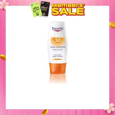 EUCERIN Sun Lotion for Body Extra Light SPF50 (Non-Sticky + Water Resistant) 150ml