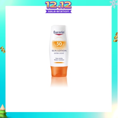 EUCERIN Sun Lotion for Body Extra Light SPF50 (Non-Sticky + Water Resistant) 150ml